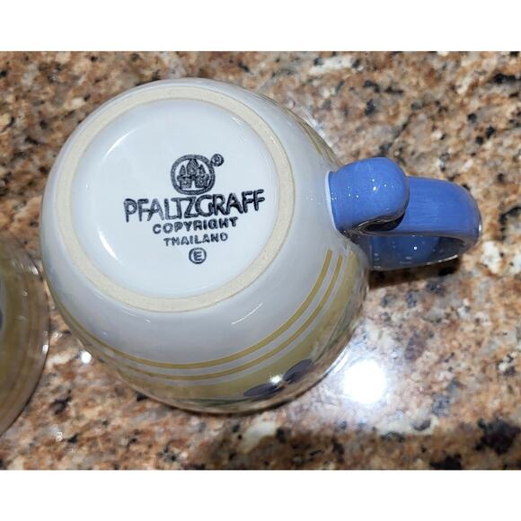 Pfaltzgraff Summer Breeze 16 oz. Stoneware Coffee Tea Mugs/Cups Set of 4 - Picture 14 of 14